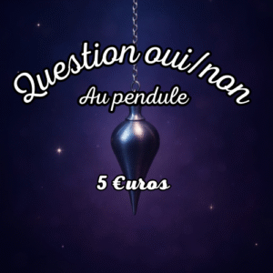 Représentation d'un pendule sur fond sombre